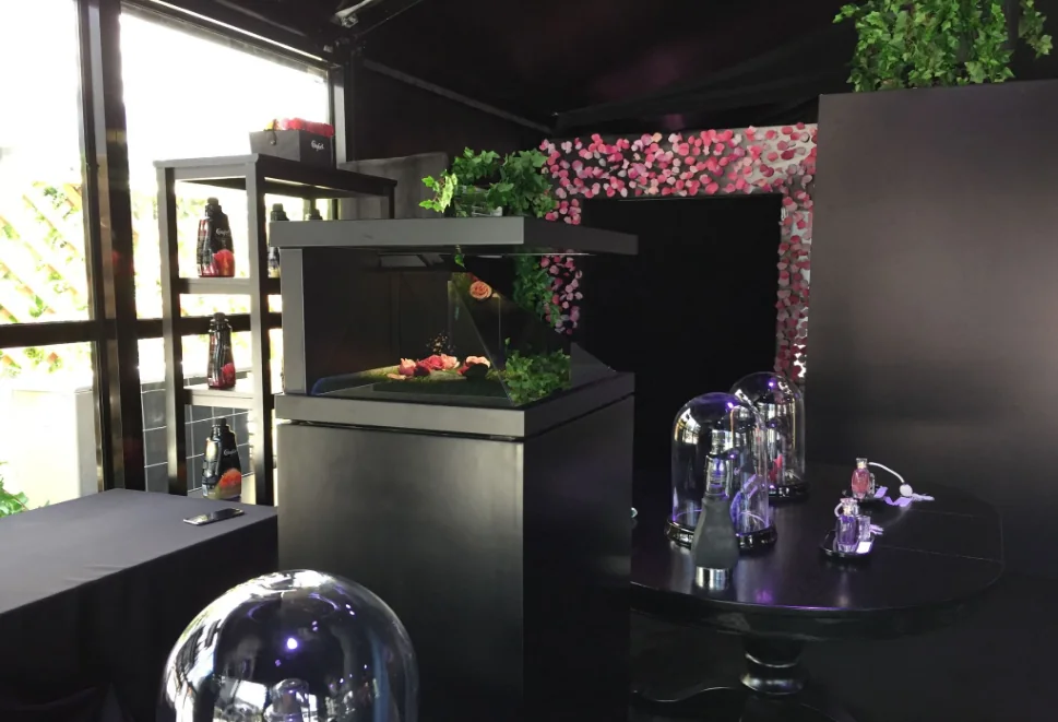 House of Fragrance exhibition interior